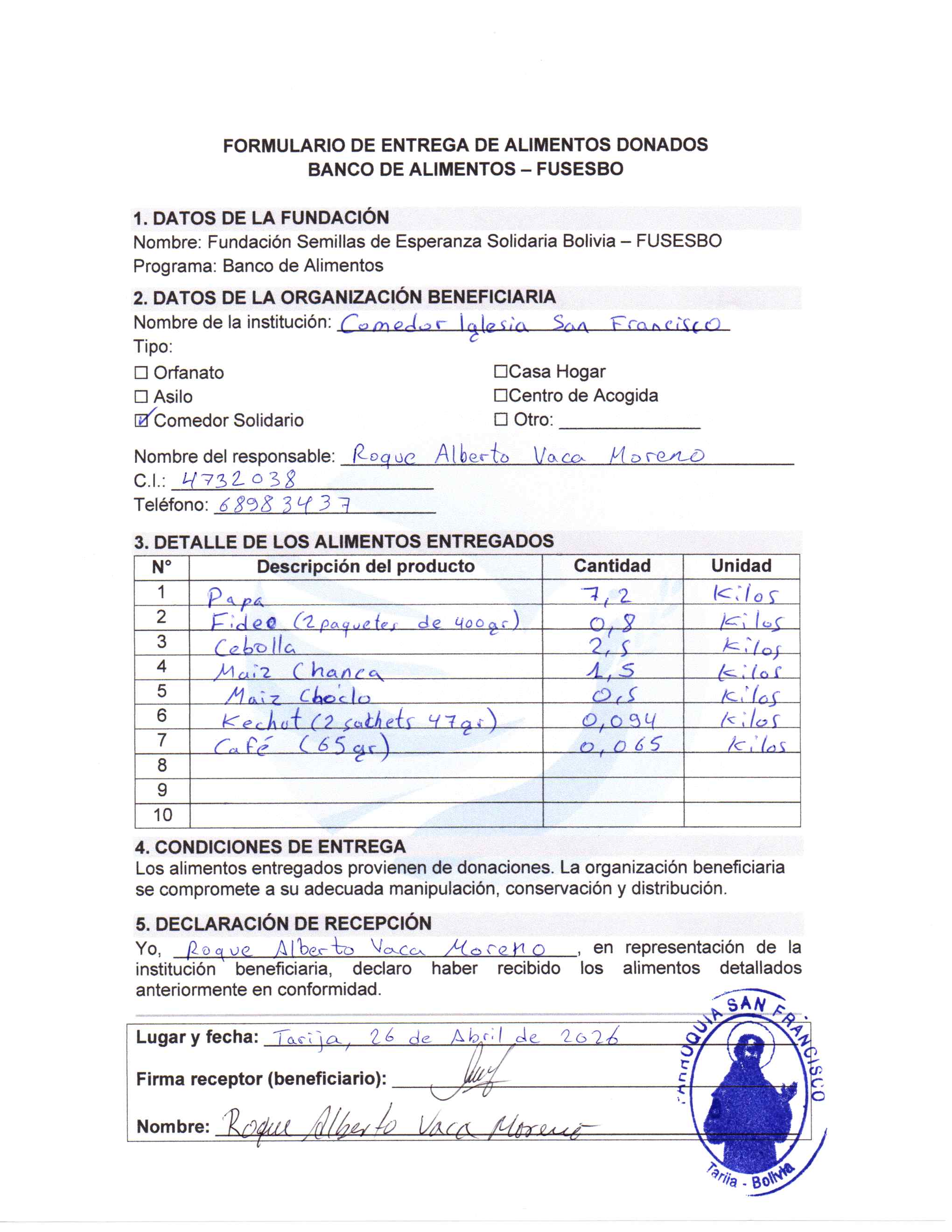 acta de recepcion 26 abril